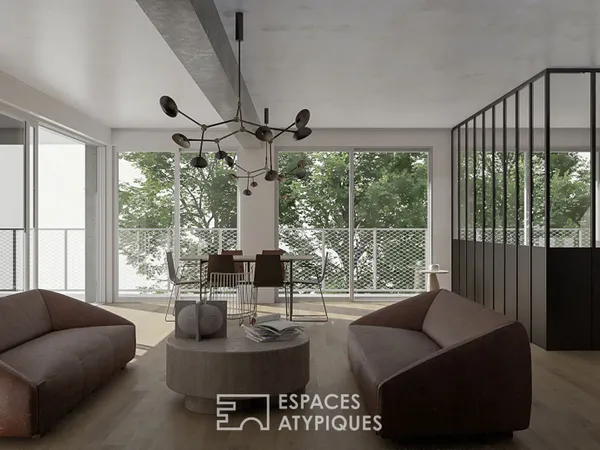 Appartement contemporain avec balcon et vue 