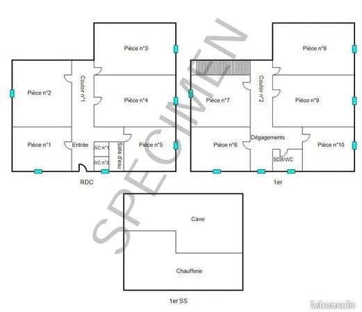 Maison 10 pièces 130 m² 