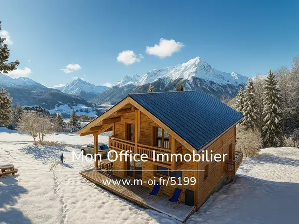 Référence : 5199-MBE - Chalet Haut de Gamme - ski au pied - Vue Imprenable 