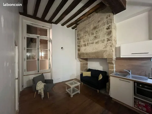 T2 meublé - 27,5 m² - Rénové - Vue sur la Cathédrale 