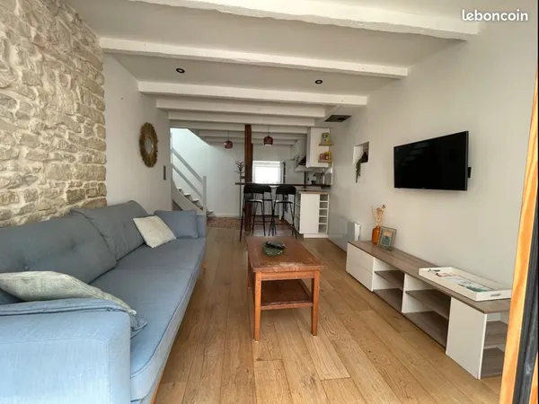 A louer maison de bourg 50m² meublé 