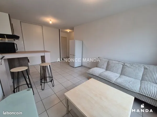 Appartement 2 pièces 38 m² 