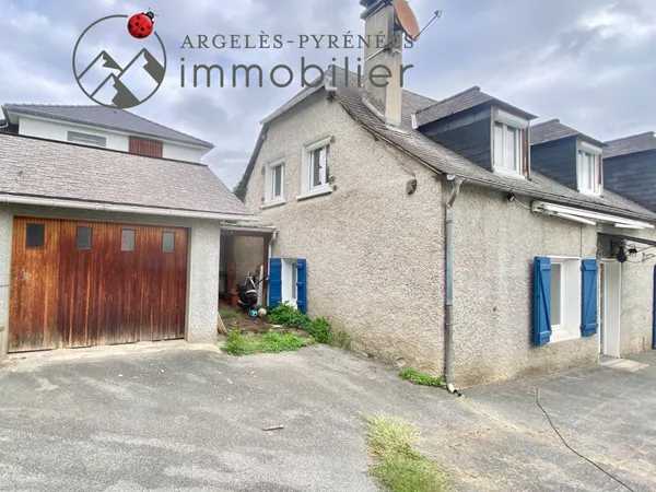 Proche ARGELES-GAZOST : maison mitoyenne T4 avec garage et 