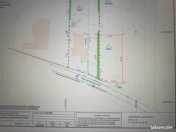 Terrain constructible 