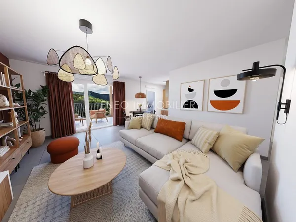 Très bel appartement 3 pièces avec grand balcon 
