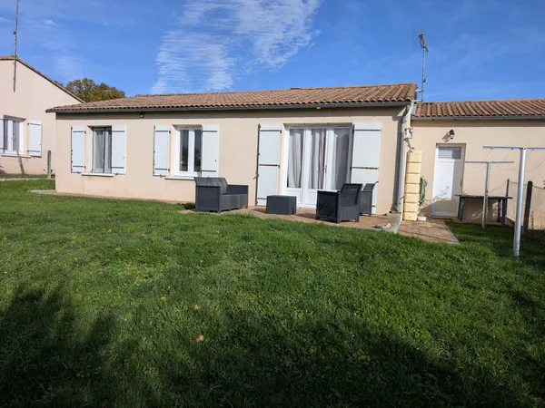 Plain-Pied de 78 m2 avec Garage et Jardin au Calme Coeur de 