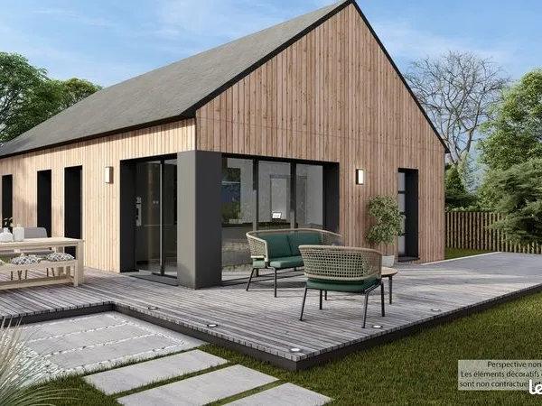 Maison en bois 4 pièces 77 m² 