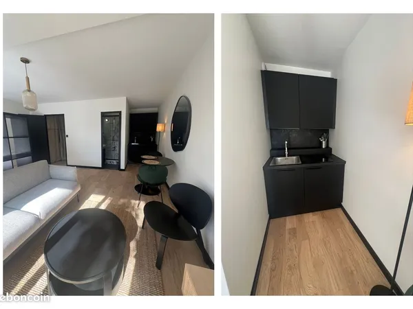 Studio rénové et meublé avec balcon 