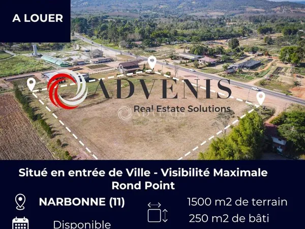 Terrain industriel 1500 m² 