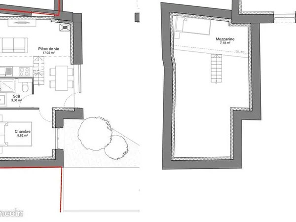 Appartement 2 pièces 29 m² 
