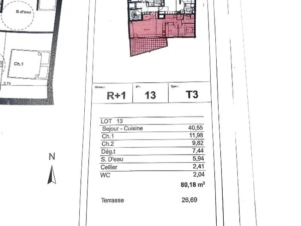Appartement T3 récent à Aix-en-Provence près du Pavillon Vendôme 