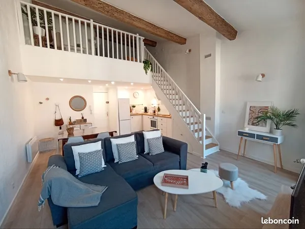 A louer - T2 duplex Meublé 40m2 centre ville 