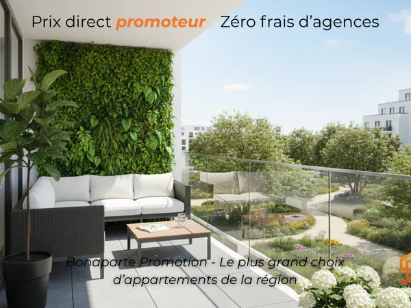 A MOINS DE 5KMS DE LA PLAGE T2 NEUF AVEC TERRASSE 