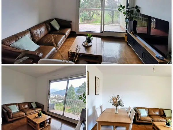 Superbe T3 meublé de 65 m² - Dernier étage avec vue panoramique 