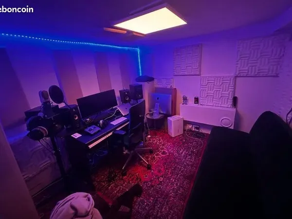 Studio de musique et enregistrement insonorisé au mois location mensuelle sans ingé 