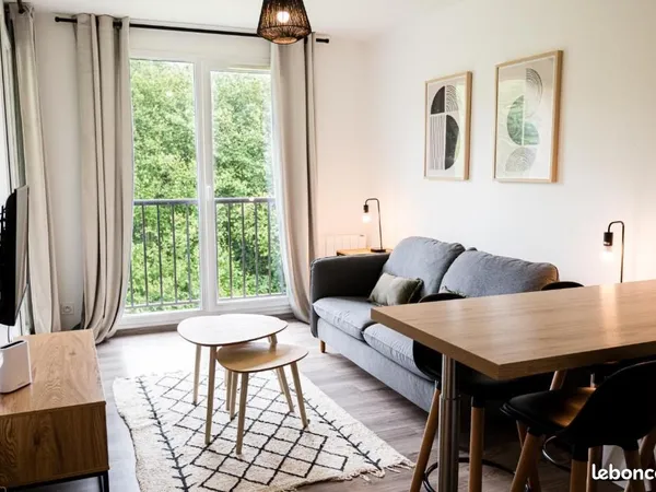 T2 meublé - 5 min Honfleur - Location moyenne durée 