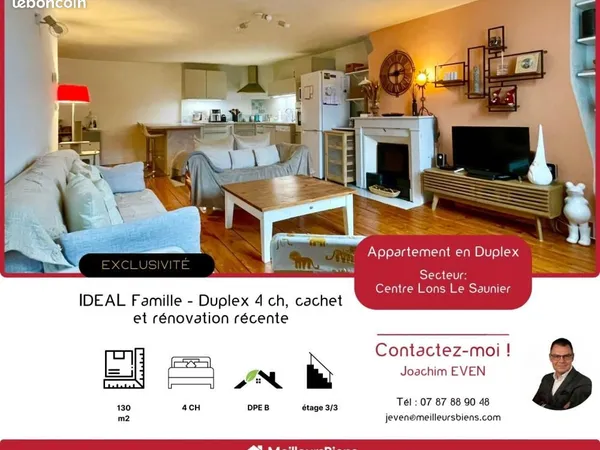 Duplex 5 pièces 130 m² 