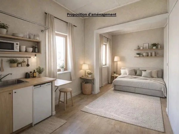 Appartement 1 pièce 14 m² 