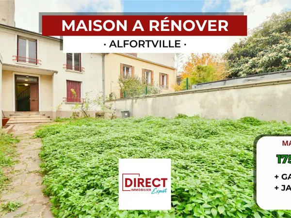 ALFORTVILLE NORD - MAISON a rénover 175m2 à 7 MIN du METRO - 
