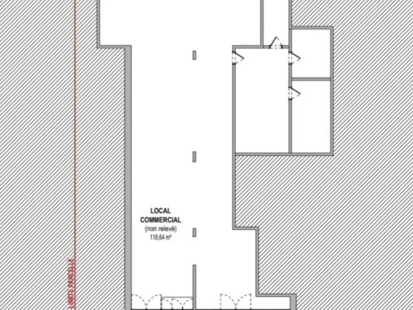 Boutique 2 pièces 166 m² 
