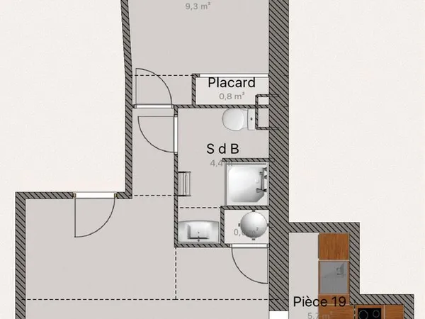 Appartement T2 proche de Cadarache 