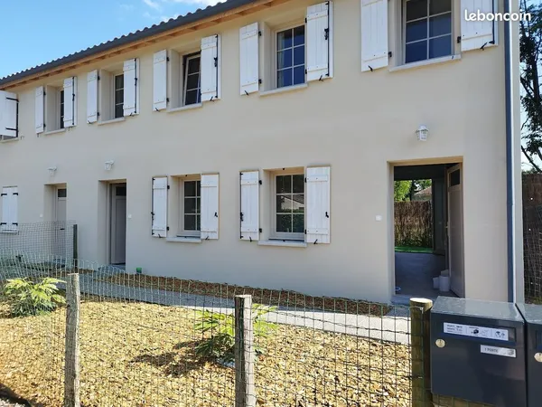 Location maison meublée 50m²+jardin bourg st morillon 