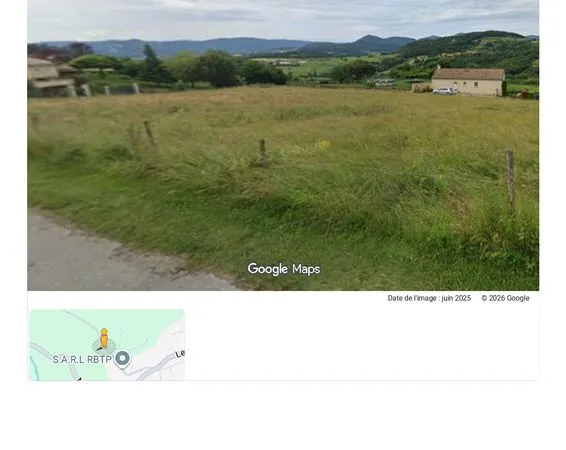 Deux terrains à vendre de 1000m2 chacun 