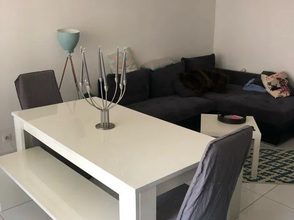 Location 3pcs meublé balcon cave garage 