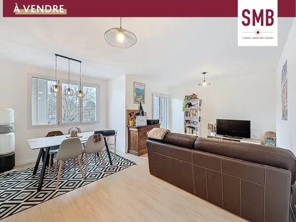 Appartement rénové 2 pièces 54 m² 