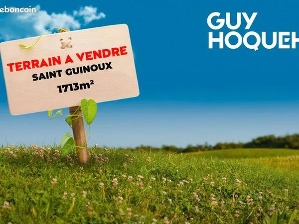 Terrain 1713 m² SAINT GUINOUX 