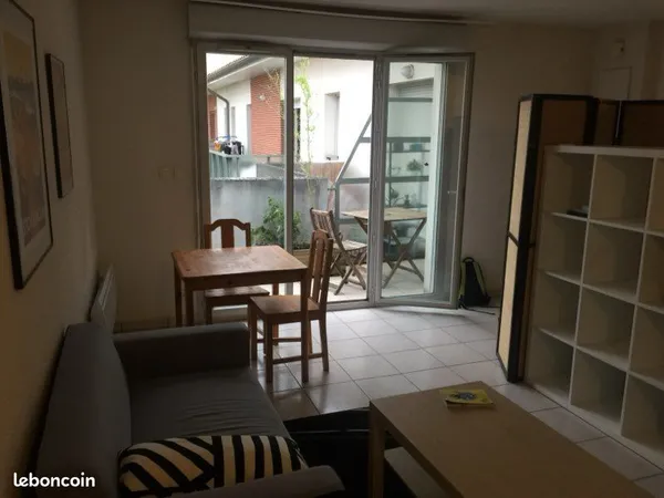 T1 avec terrasse bail mobilité 6 mois 