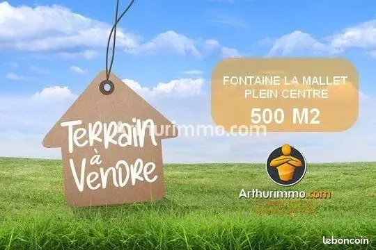 Terrain 500 m² Fontaine-la-Mallet 