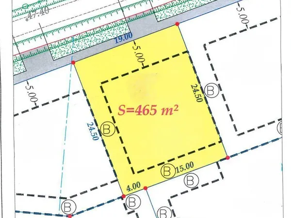 Terrain 465 m² Bailleul 