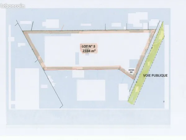Terrain 2334 m² saint molf 
