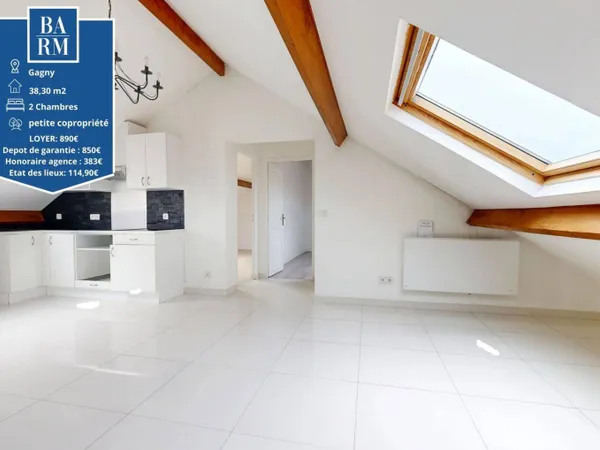 Appartement 3 pièces 38 m² 