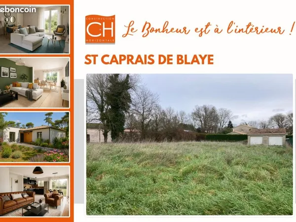 Terrain 1 810 m² Saint Caprais De Blaye 