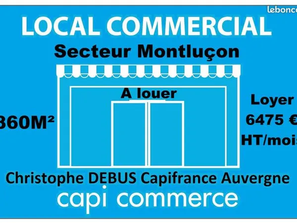 Local commercial 860 m² 