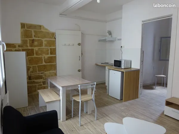 Meublé 31 m2 fac droit zone pietonne libre 1er février 