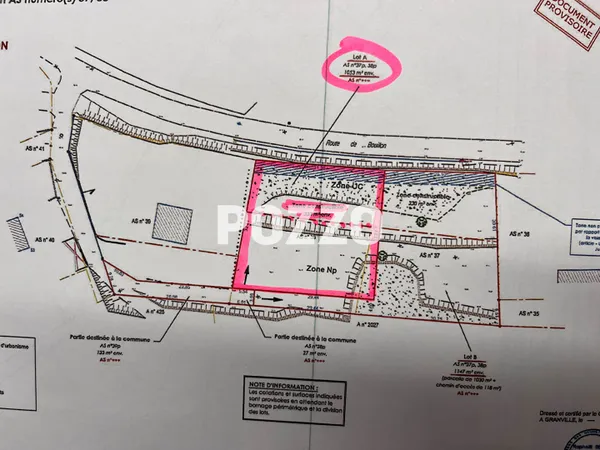 Terrain à bâtir de 1053 m² - Jullouville - Plage 900 m 
