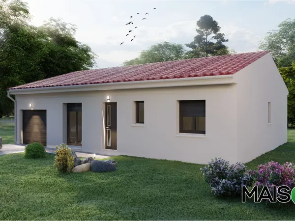 Terrain + maison 91 m² 