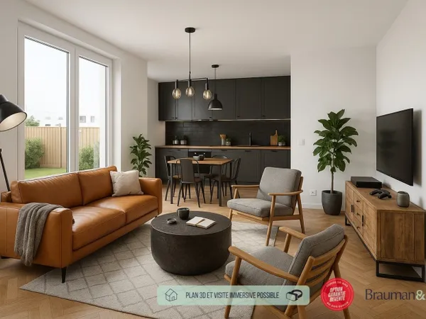 3 PIÈCES de 75m² + EXT(s) de 34m² + PKG(s) 