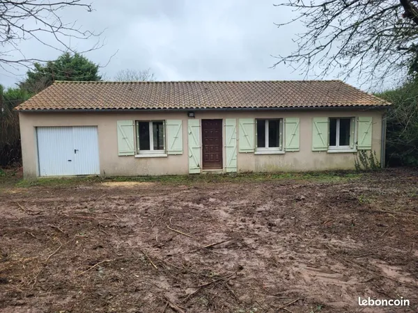 Pavillon de plain-pied avec terrain et véranda 