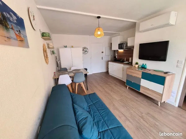 T2 24 m² - Vue Port + Parking privé - Résidence Les Terrasses du Port - Port Leucate 
