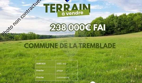 Terrain 1086 m² 