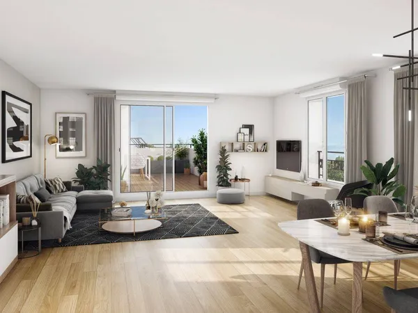 Appartement 3 pièces 63 m² 