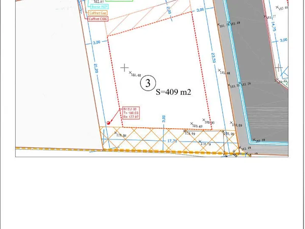 Terrain Thionville 408 m2- lot 3 