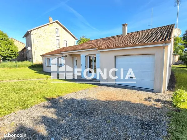 Maison récente de 110 m² avec jardin au coeur de Nantiat 