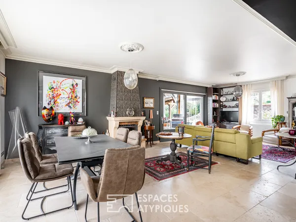 Maison rénovée avec vue dégagée sur la campagne 