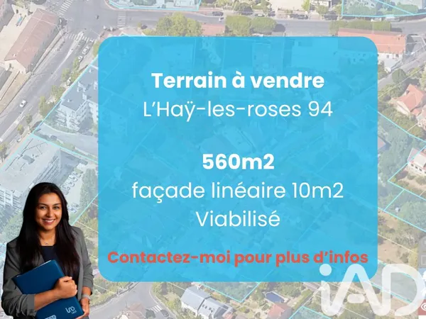 Terrain 560 m² L'Haÿ-les-Roses 