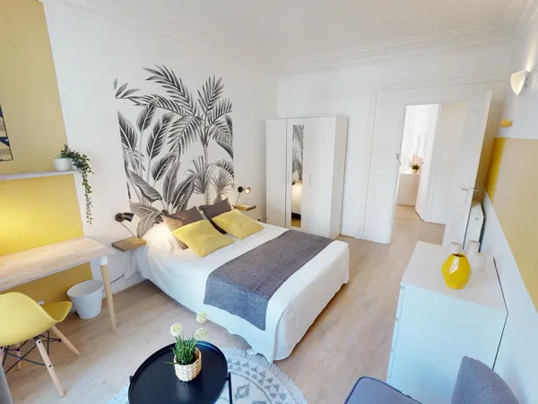 Propose chambre de 14m² dans colocation 70m² avec balcon Paris 16éme 